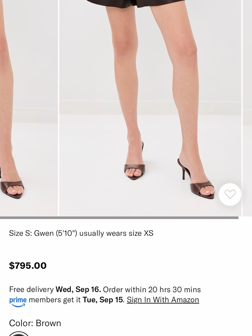 Tibi leather pull on shorts retail $795 - Picture 7 of 7